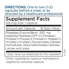 BPA-free amber glass bottle of GluDaZyme