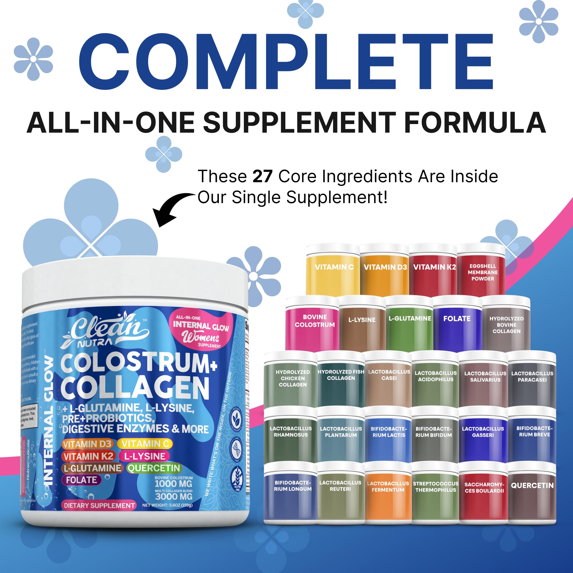 Glutamine and L-lysine digestive support