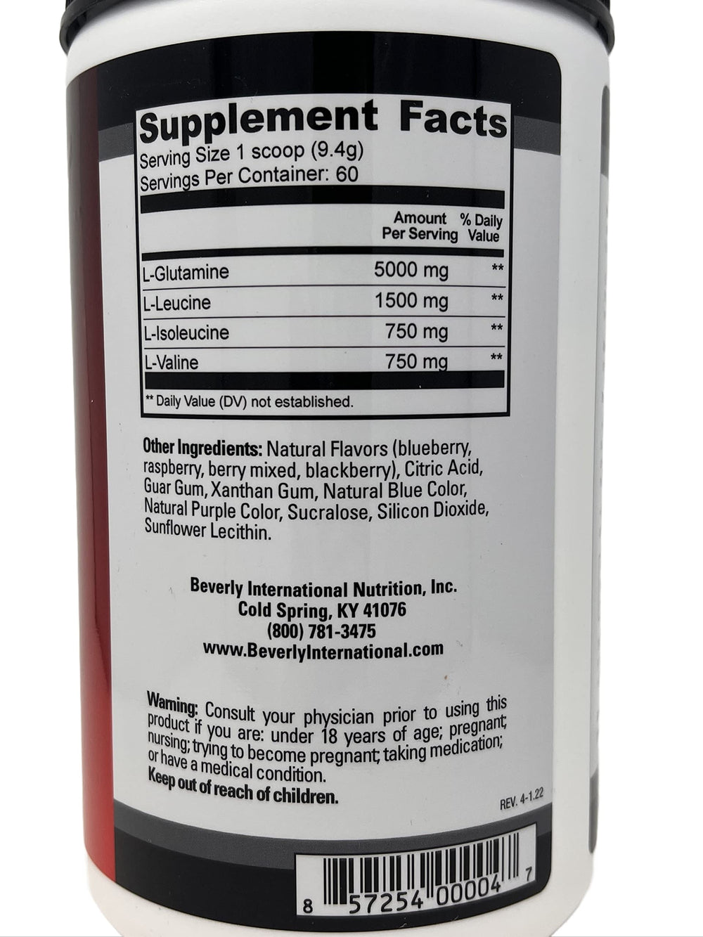 Mixing Glutamine Select with water