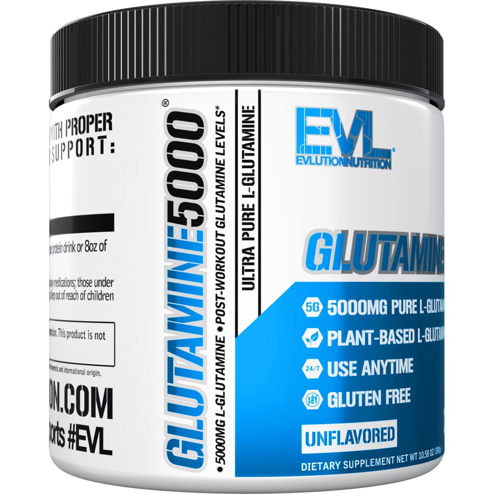 Glutamine supplement supporting gut health, immunity, and energy
