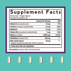 Glutathione 500mg 7-in-1 formula with reduced glutathione