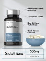 Reduced L-Glutathione 500mg quick-release capsules