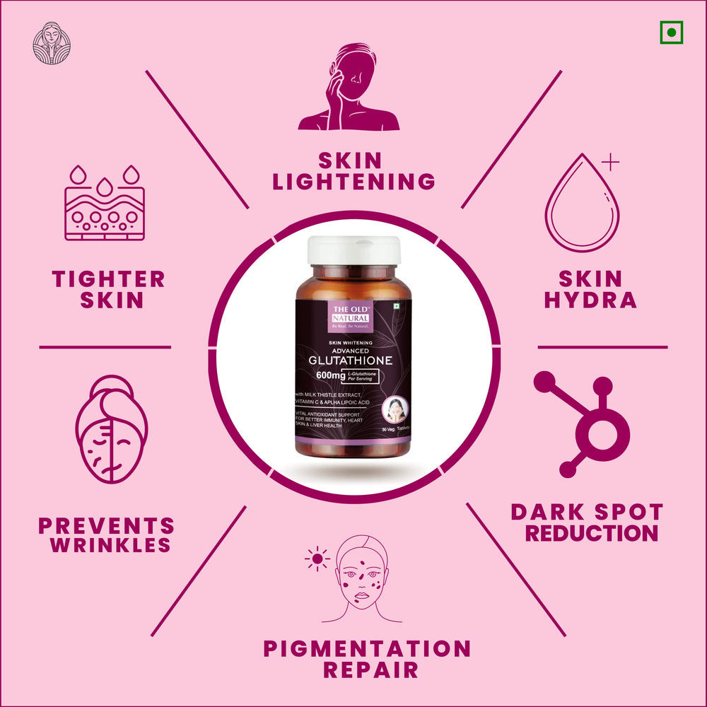 Glutathione supplement ingredients infographic