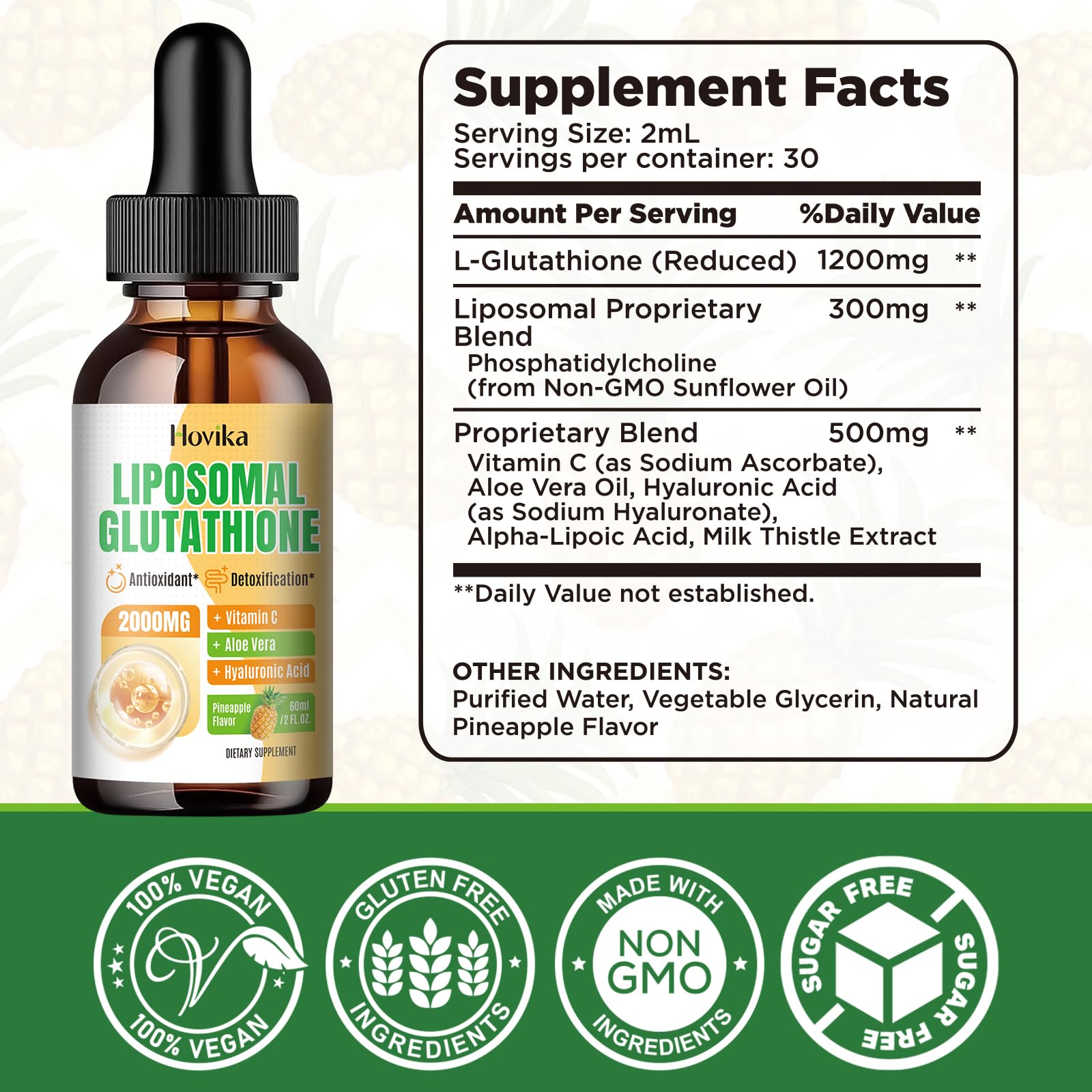 Glutathione ingredients with phosphatidylcholine