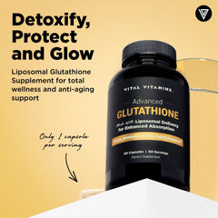 Graphic illustrating liposomal delivery for glutathione absorption