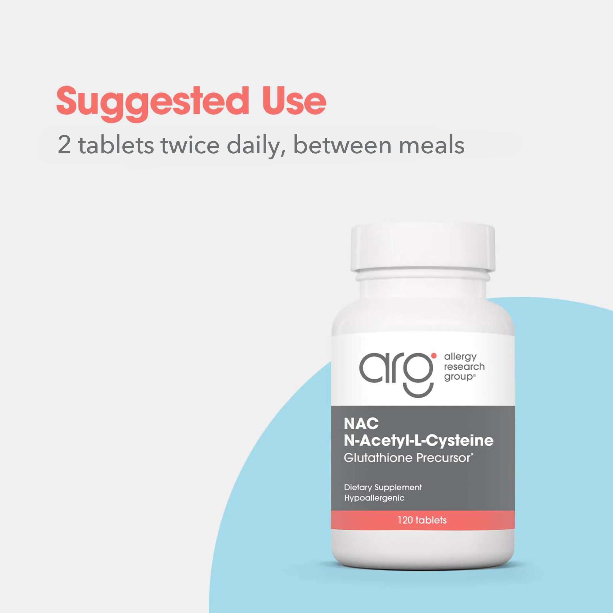 Glutathione precursor NAC infographic