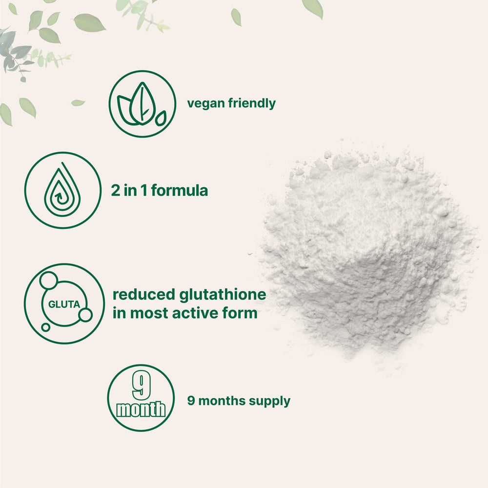 Label showing vegan-friendly product and ingredient list