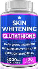 Glutathione whitening pills bottle – 120 capsules, 2000mg each