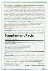Gluten Cutter 30-capsule bottle is a convenient digestive aid before gluten-containing foods.