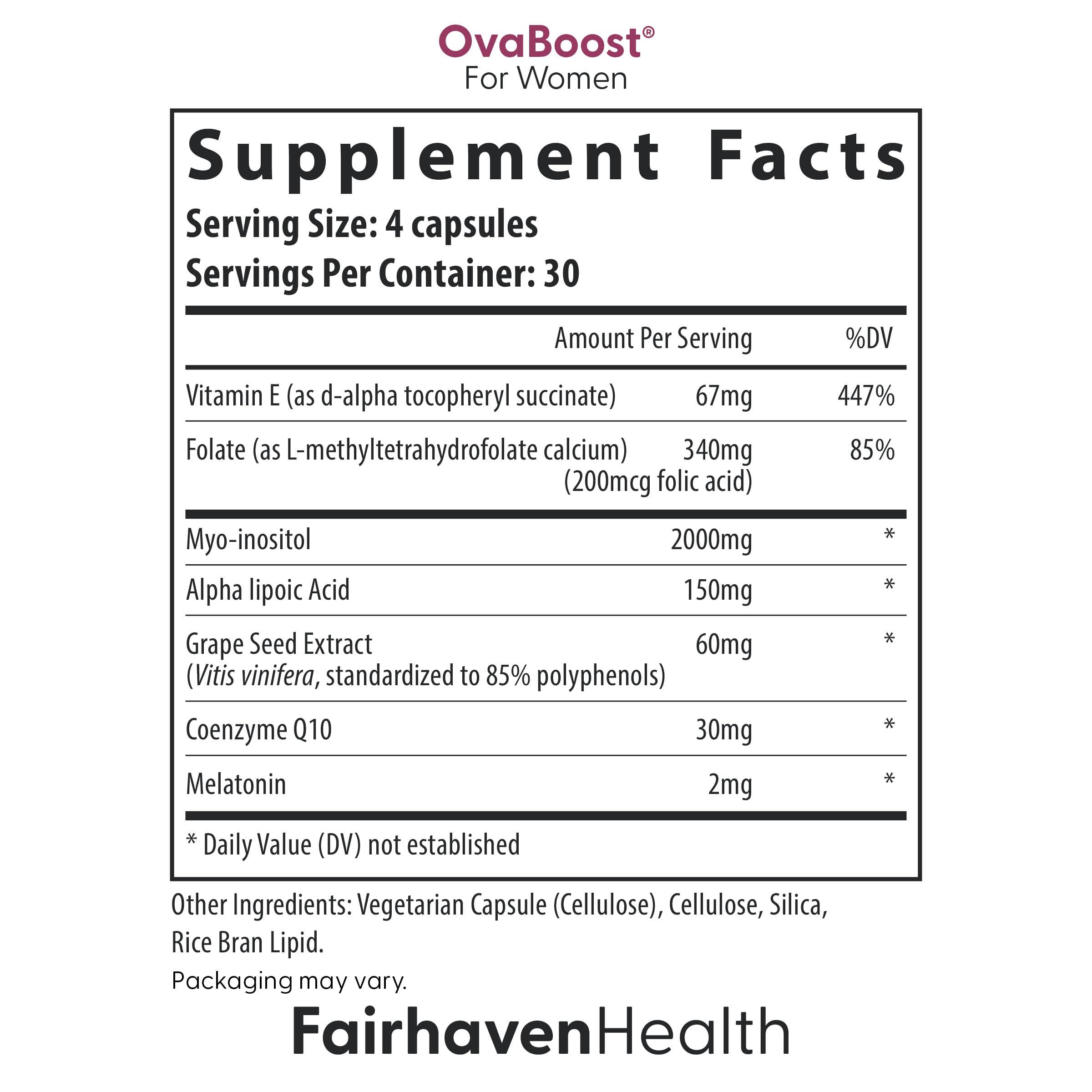 Label indicating no wheat, gluten, yeast, dairy or artificial colors