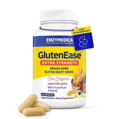 GlutenEase Extra Strength bottle – front view (30 capsules)