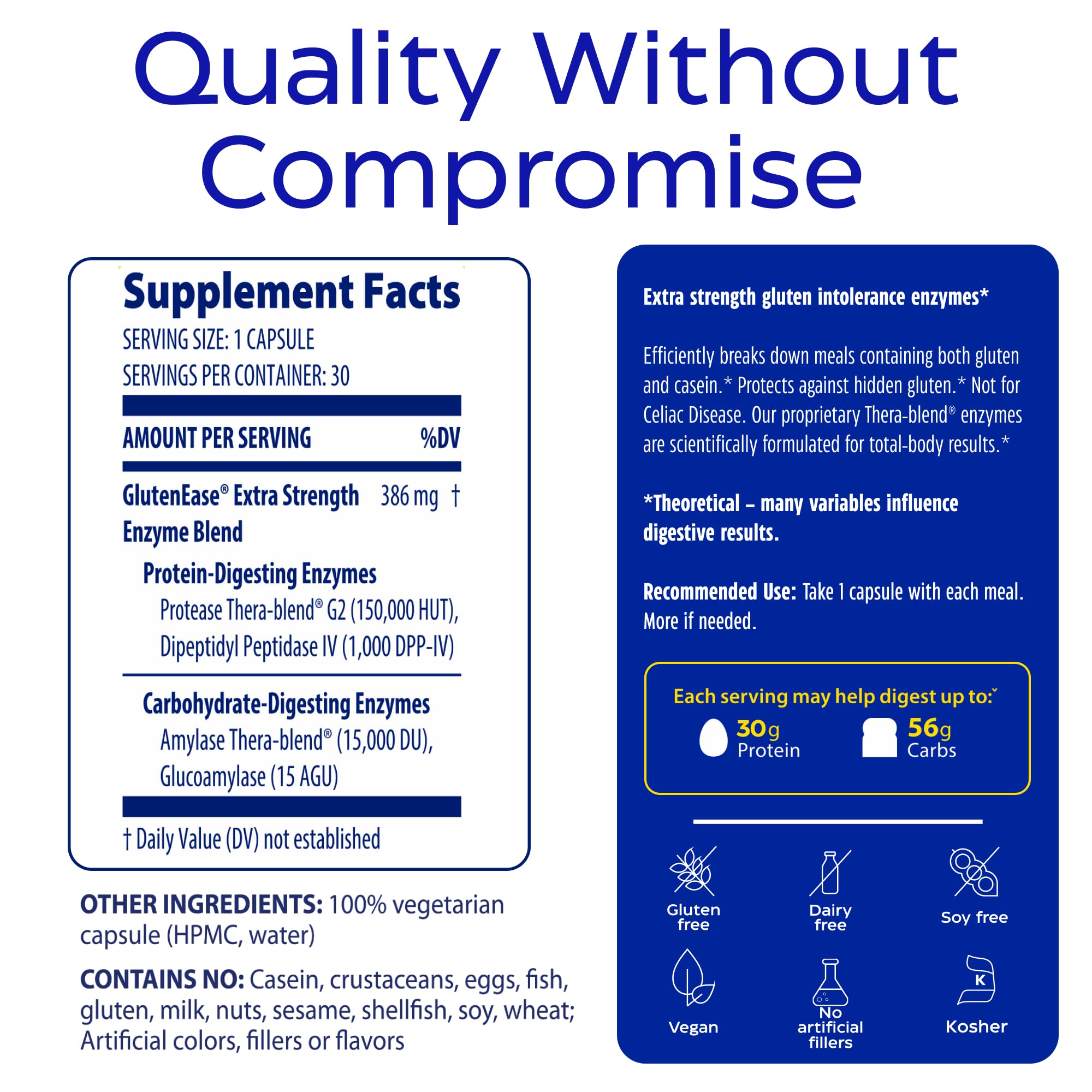 GlutenEase Extra Strength bottle – side view