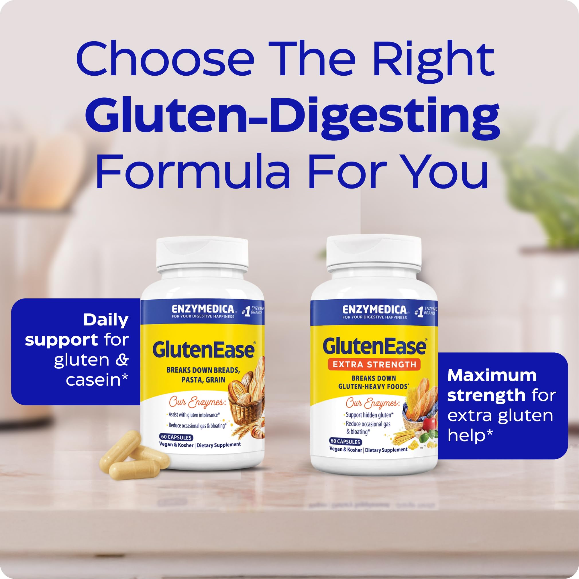 Front packaging of GlutenEase Extra Strength 30 capsules