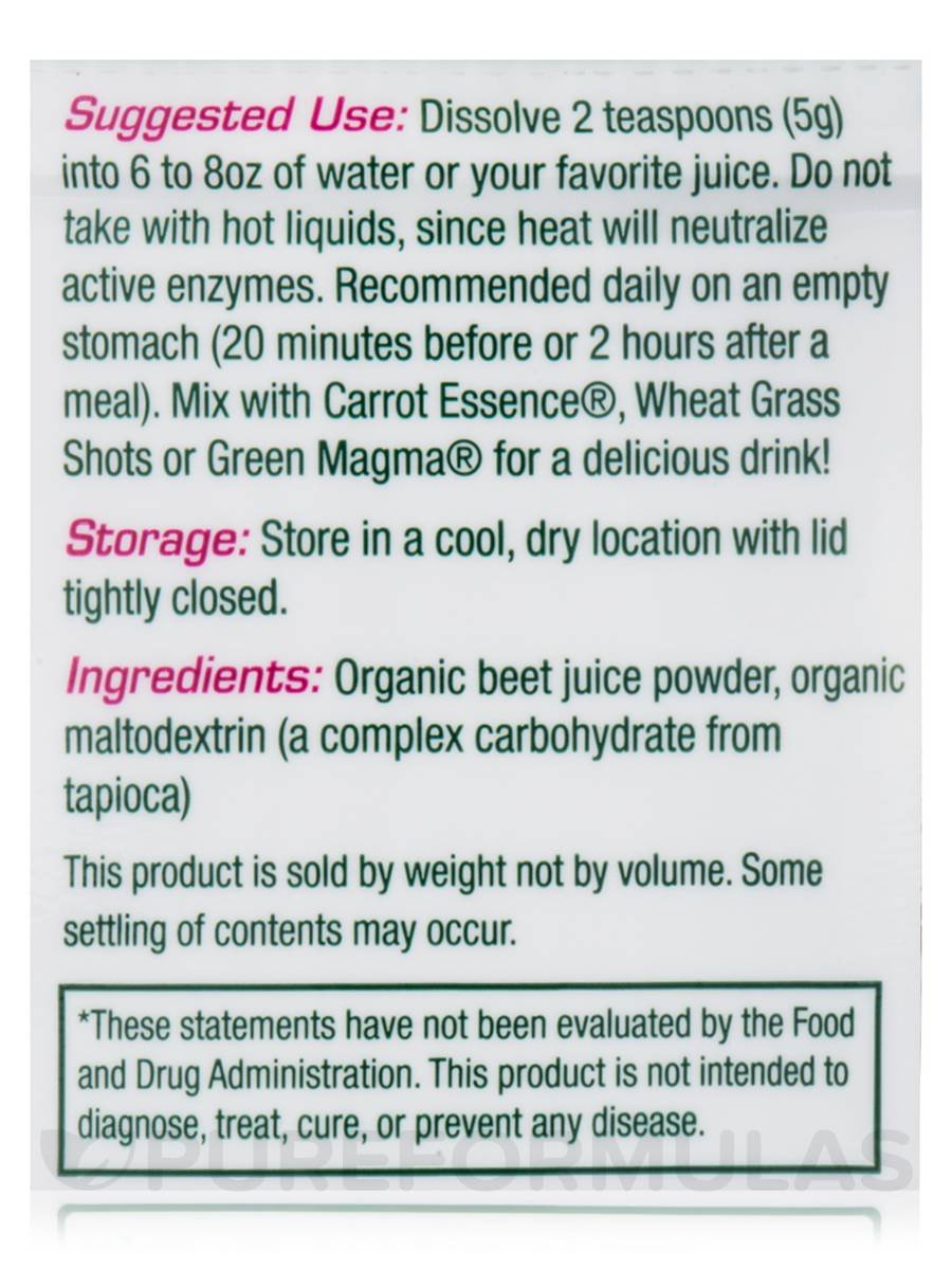 Gluten-free beet essence supplement