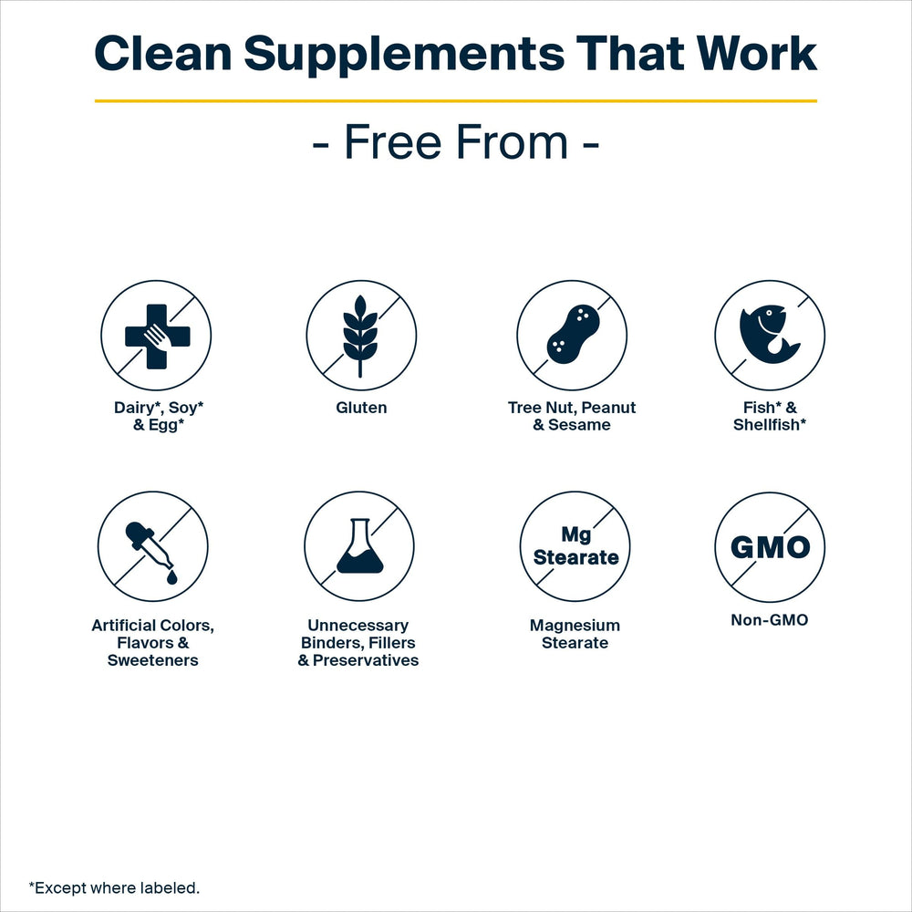 Allergen-free label: gluten-free, dairy-free, soy-free