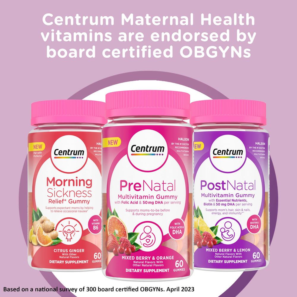 Gluten-free label on Centrum gummies signals gentler choice for expectant shoppers
