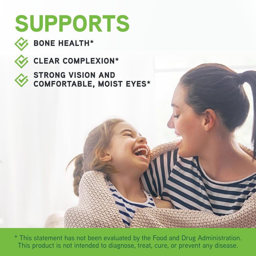 Gluten-free liquid vitamin A bottle