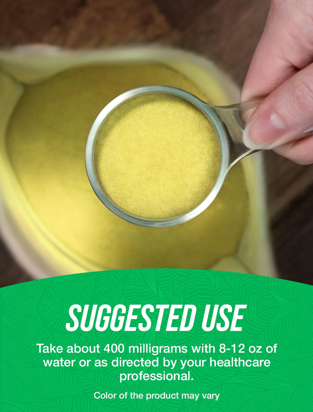 Gluten-free and no added sugar label on passion fruit powder