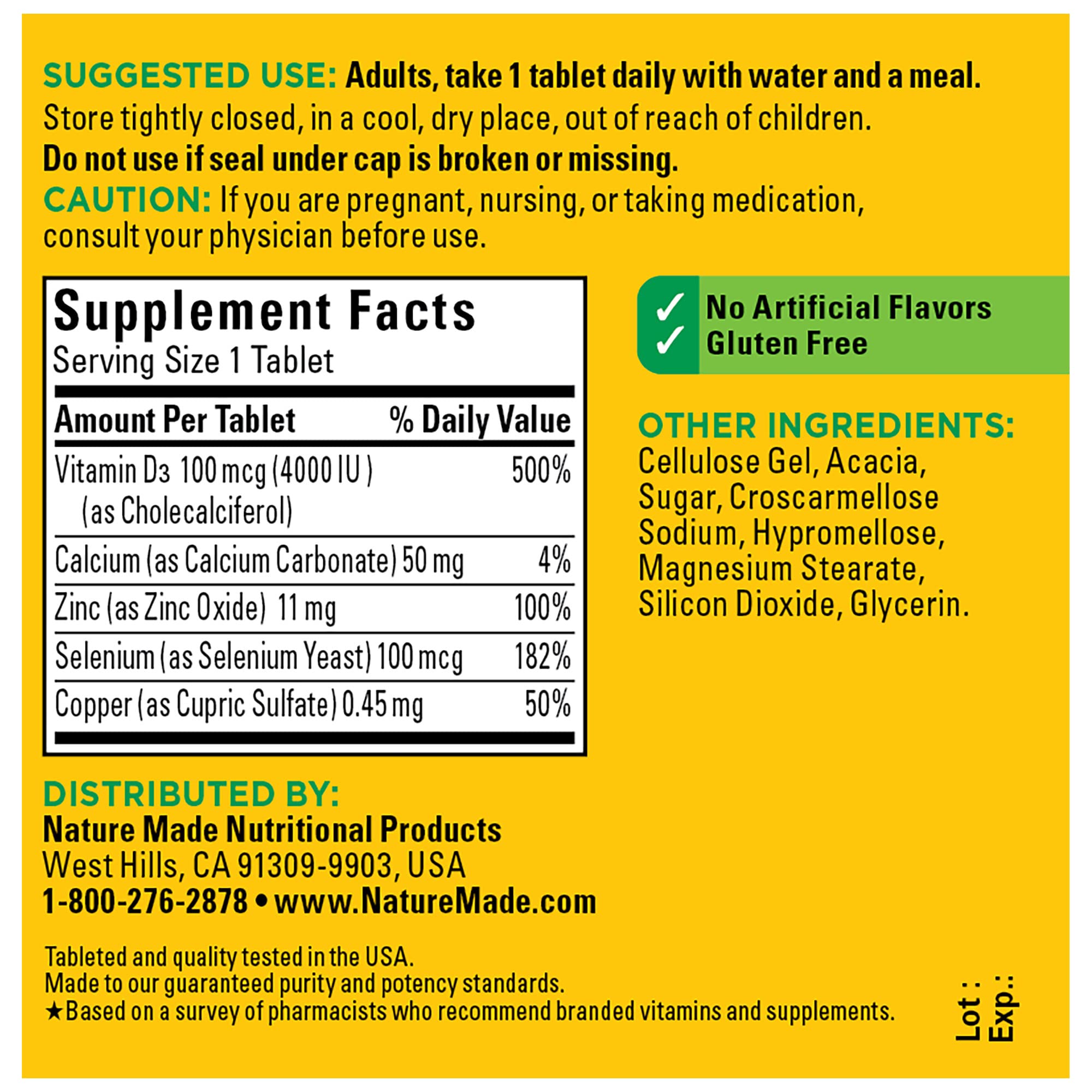 Gluten-free formula with no artificial flavors