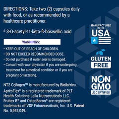 Gluten-free and non-GMO certification badges