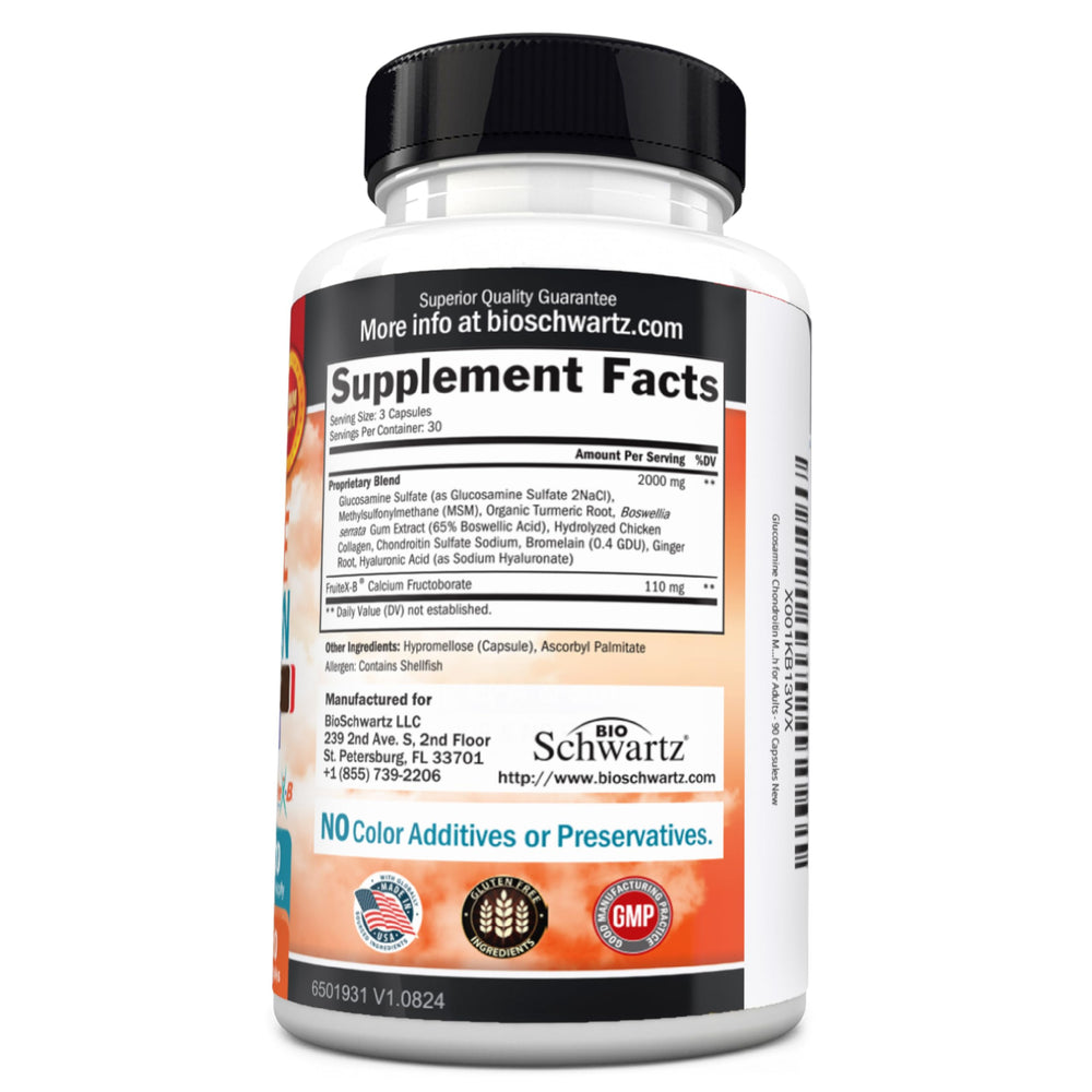 Gluten free and Non-GMO icons for supplement