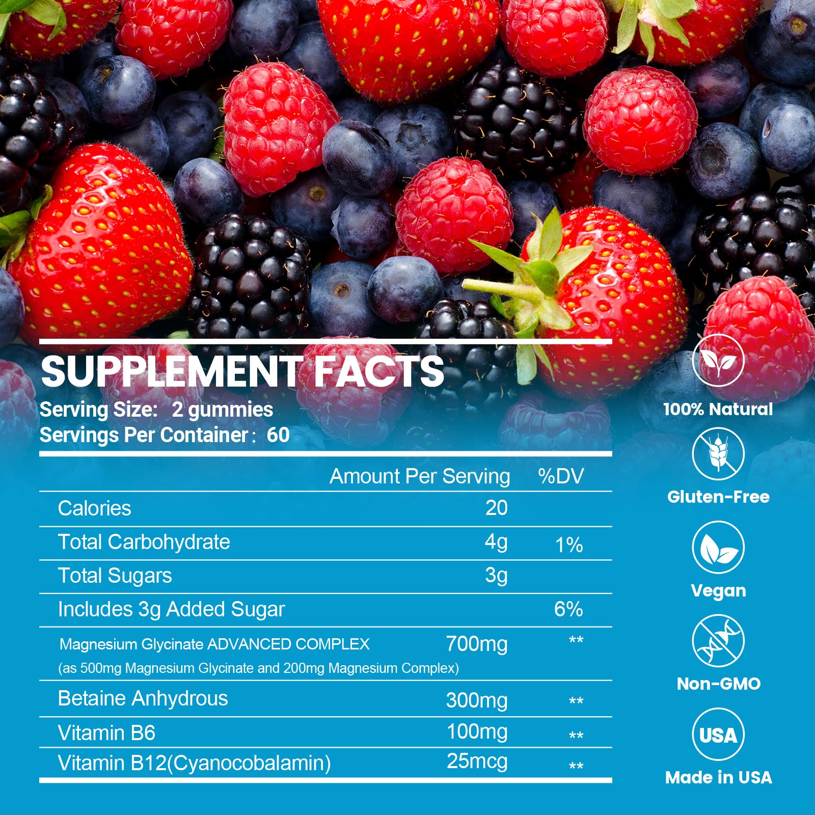 Gluten-free and non-GMO ingredients label