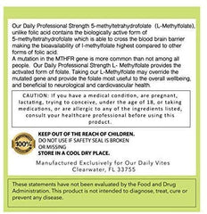 Gluten-free, non-GMO L-Methylfolate 15mg label.