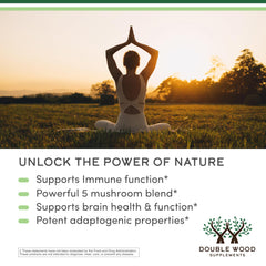 Gluten-free and non-GMO mushroom supplement