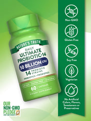 Gluten-free, non-GMO probiotic supplement