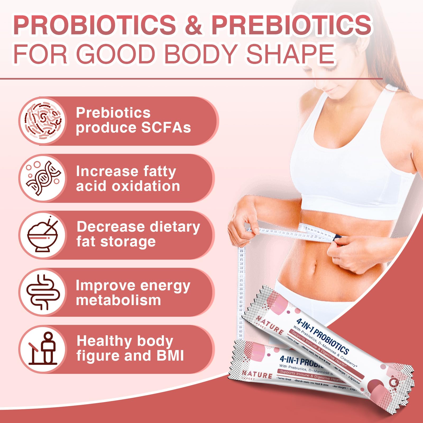 Gluten-free and non-GMO probiotics packaging