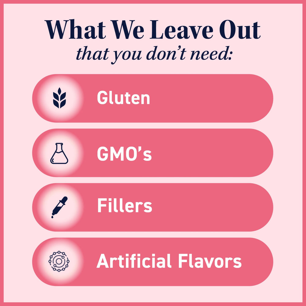 Gluten-free, non-GMO, and soy-free supplement