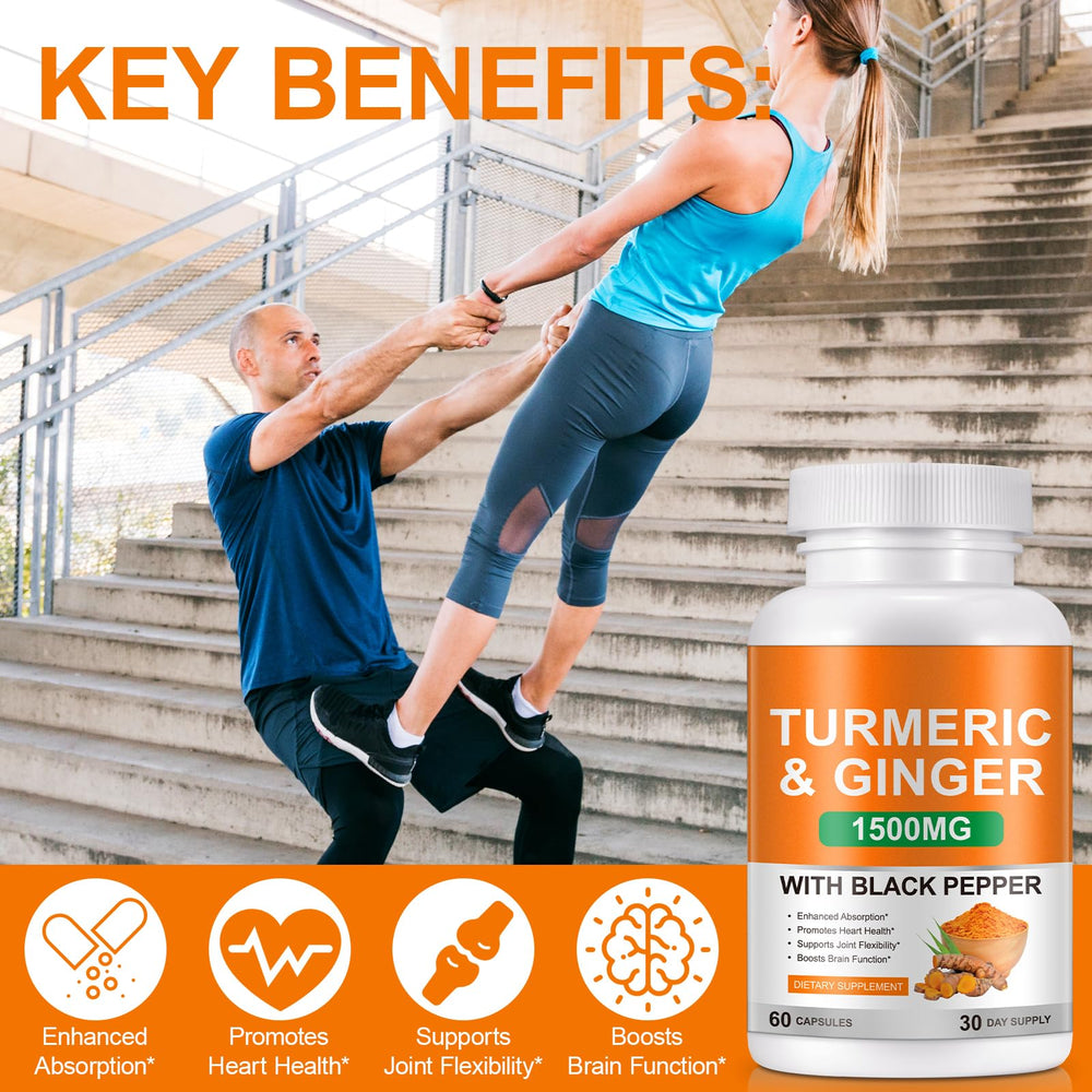 Gluten-free and non-GMO turmeric capsules