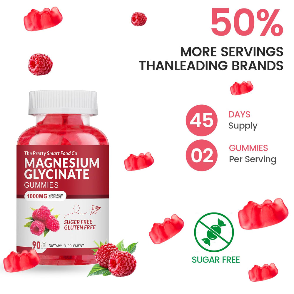 Gluten-free, non-GMO vegan magnesium glycinate gummies