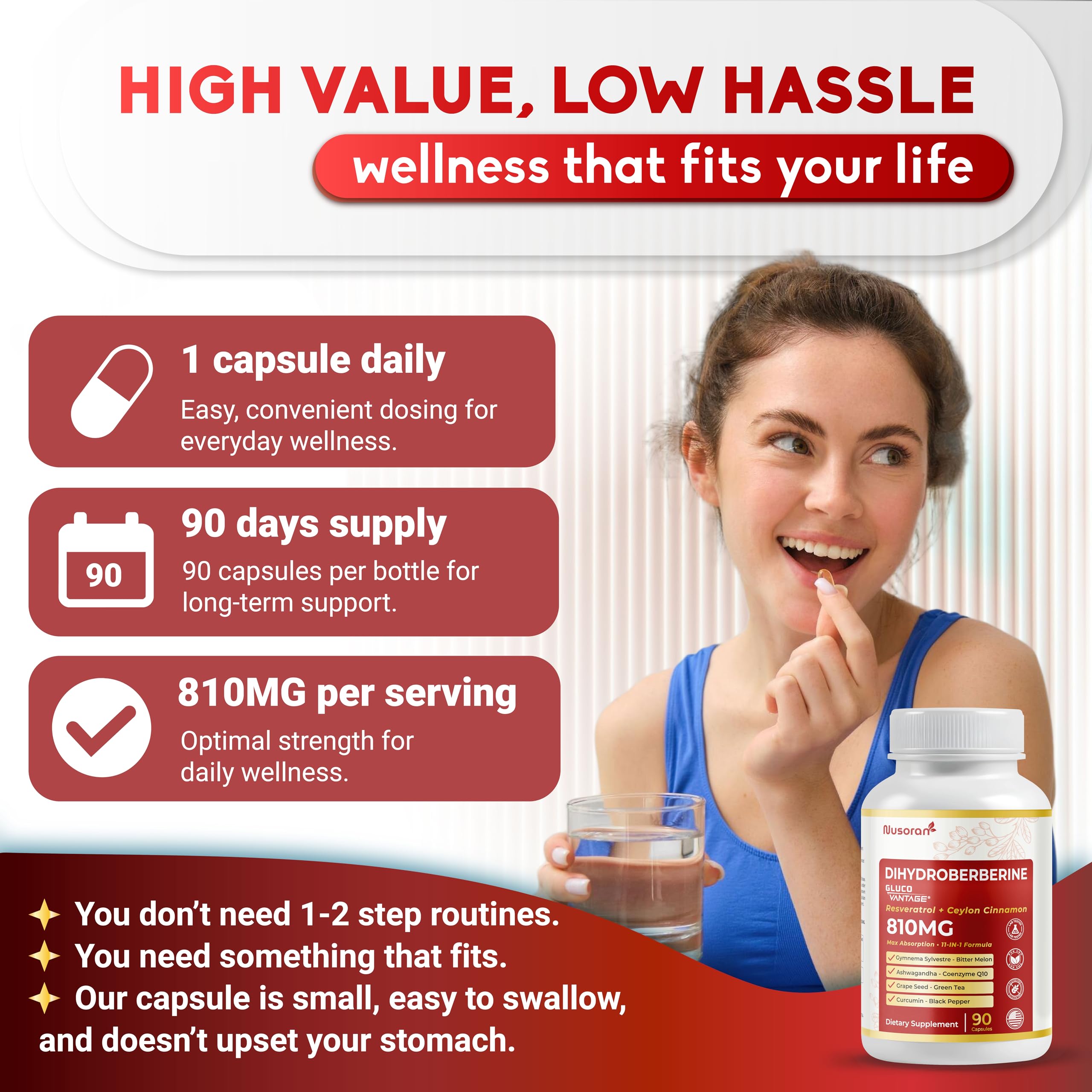 Gluten-free and soy-free supplement capsules