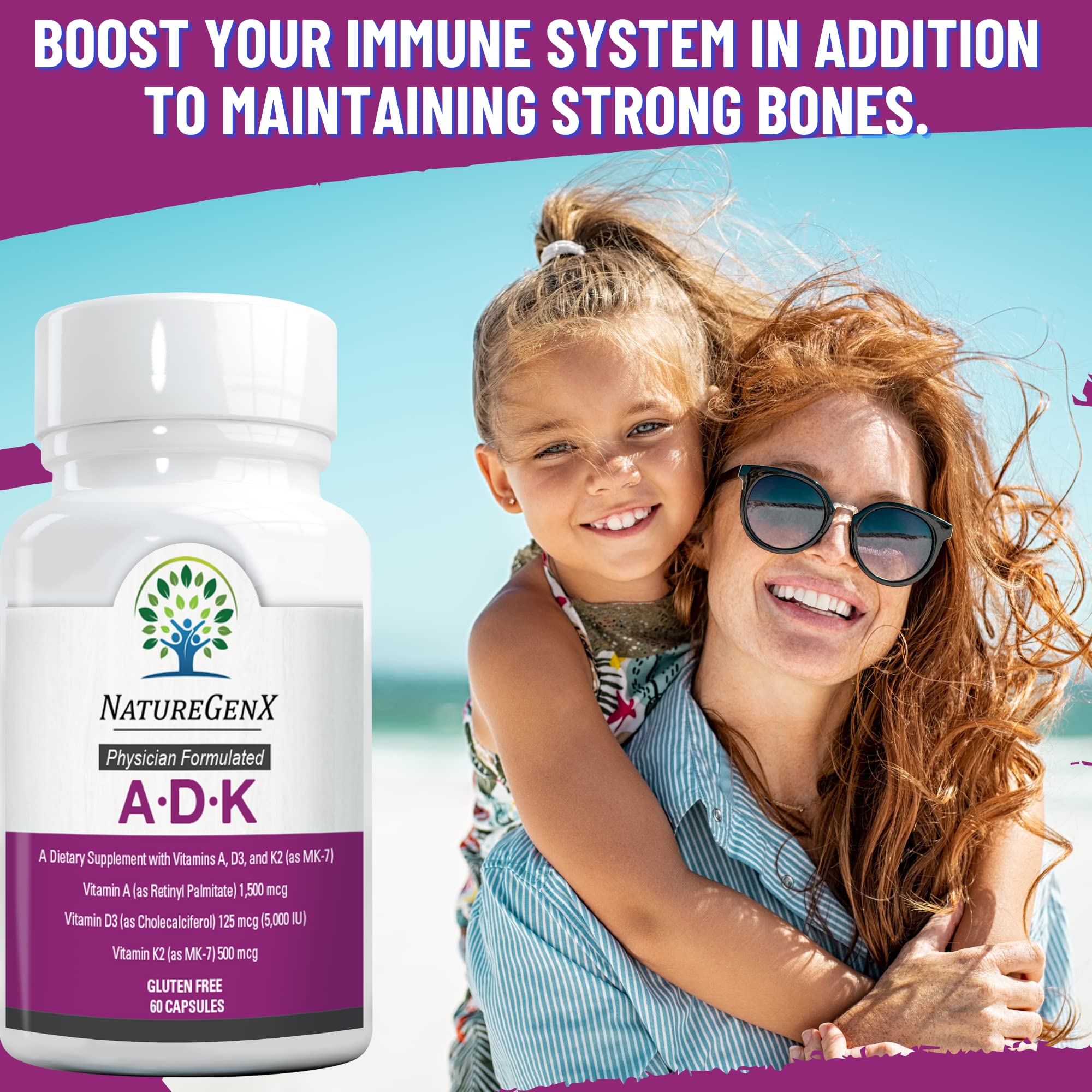 Gluten-free label on NatureGenX ADK packaging
