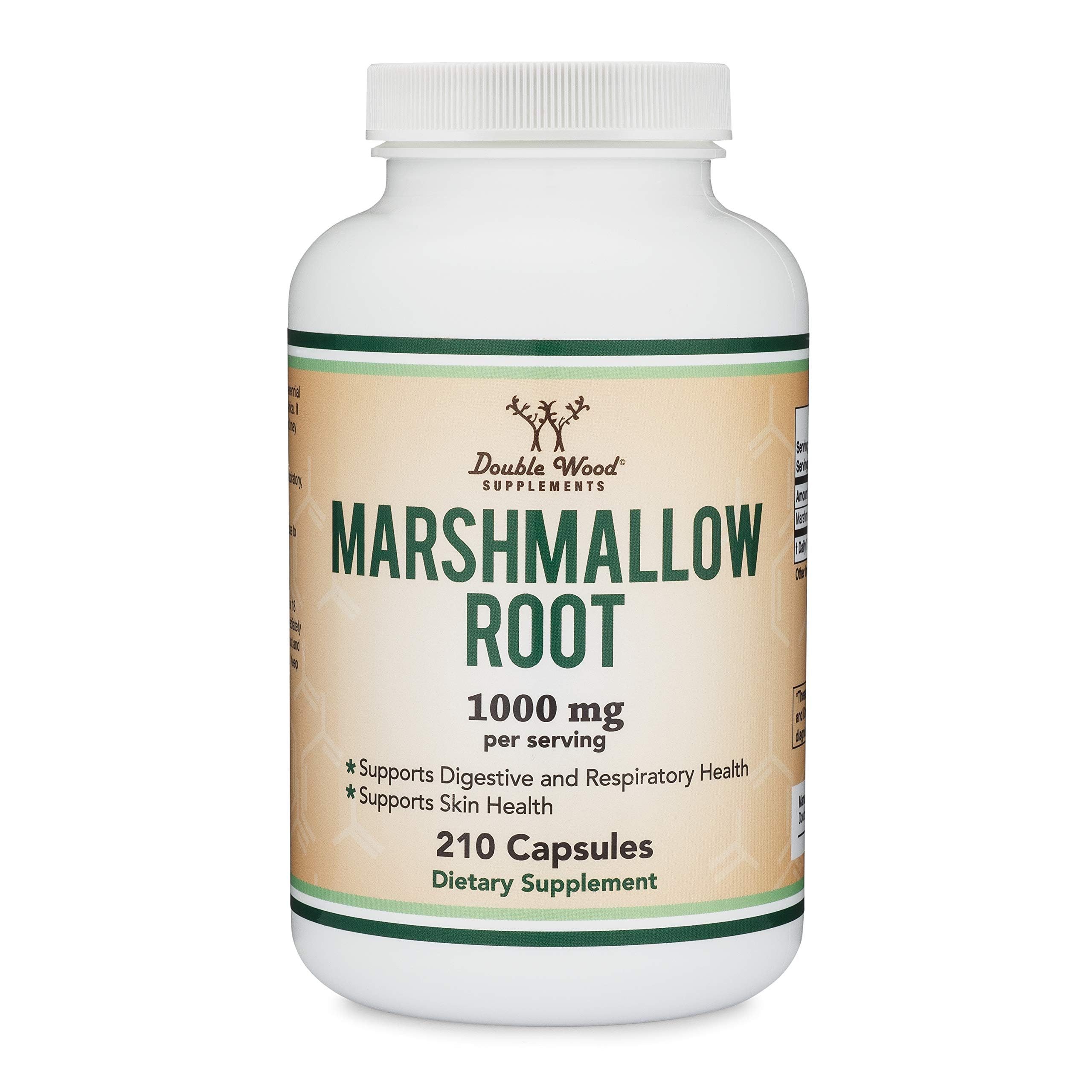 Gluten-free and vegan Marshmallow Root Capsules