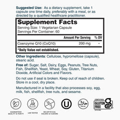 Label showing gluten-free, vegetarian, halal, and kosher certifications