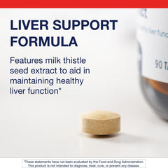 Gluten-free and vegetarian label on milk thistle supplement