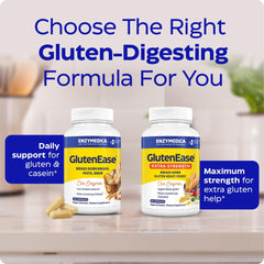 Product image highlighting bloating relief from GlutenEase