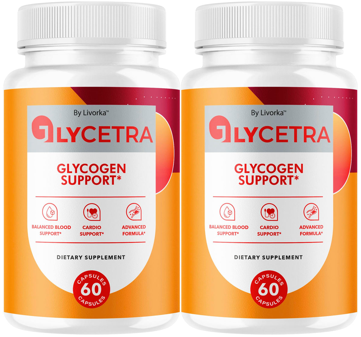 Glycetra 2-pack bottle front view