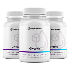 Product front view of Bright Naturals Glycevia bottle