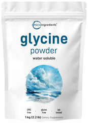 Glycine powder 1kg front view