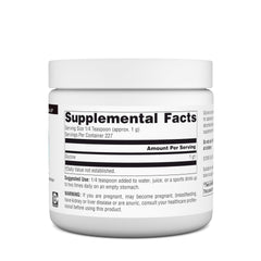 Source Naturals Glycine Powder 8 oz – side view with label