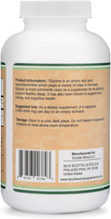 Third-party testing seal on glycine supplement