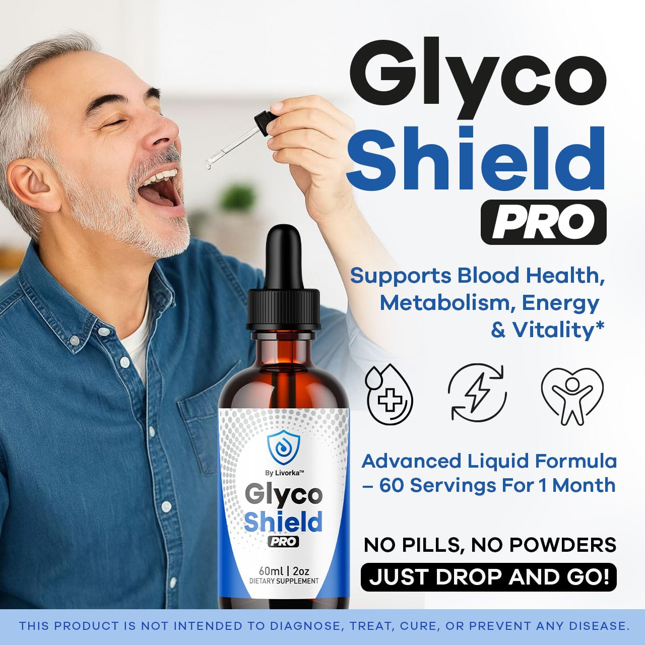 GlycoShield Pro Blood Formula label close-up