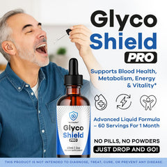 GlycoShield Pro Blood Formula label close-up