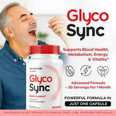 Back label of Glyco Sync Capsules 3-pack bottle