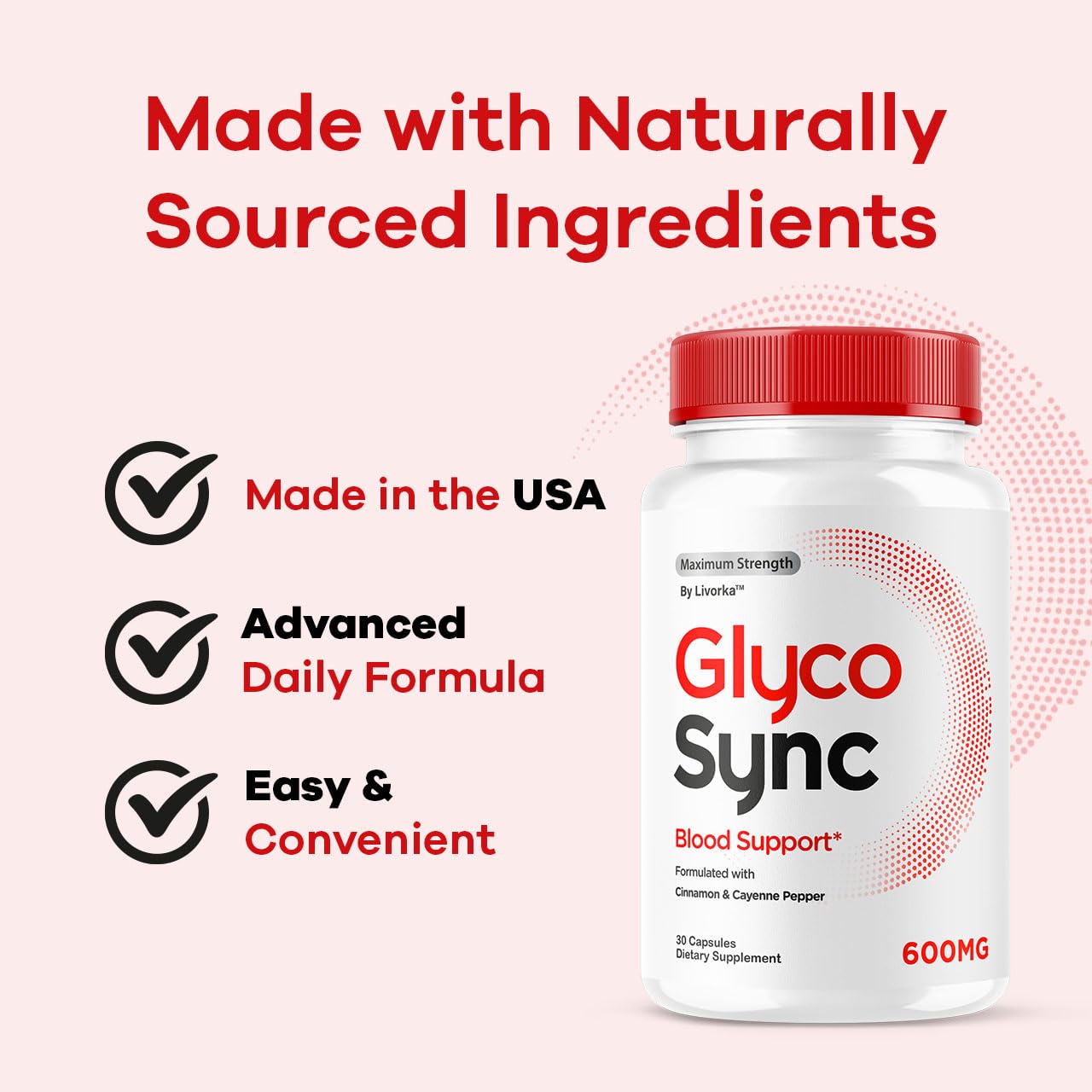 Graphic illustrating daily wellness with Glyco Sync