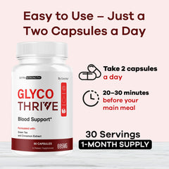Glyco Thrive capsules poured from bottle