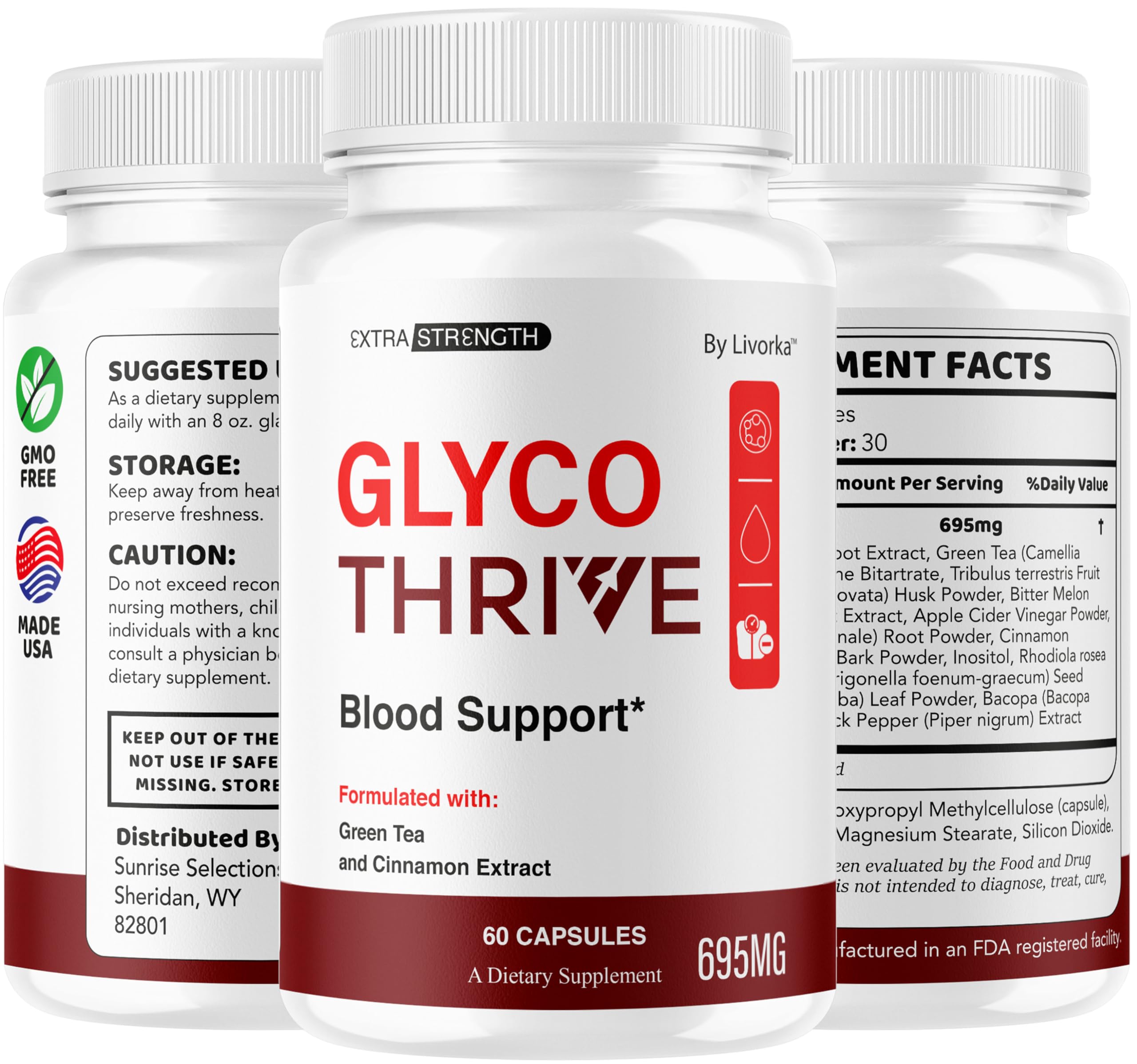 Wellness concept with Glyco Thrive for healthy living